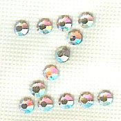 Hot Fix Rhinestone Letter z